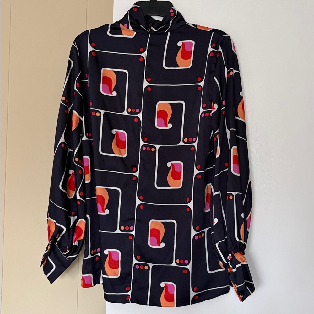 Zara Geometric Patterned Blouse - image 7
